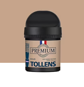 Peinture Tollens premium murs, boiseries et radiateurs beige antilope velours 50ml