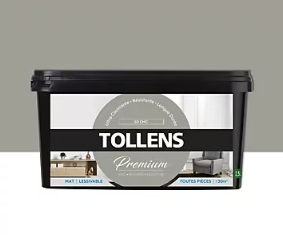 Peinture Tollens premium murs, boiseries et radiateurs so chic mat 2,5L