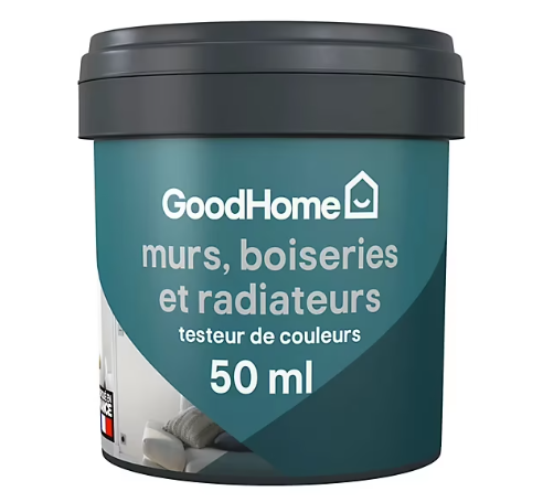 Testeur peinture intérieure couleur GoodHome mat lourmarin bleu 50ml