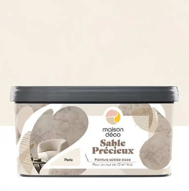 Peinture sablée irisée Maison Déco Sable Précieux éclat perle 2L