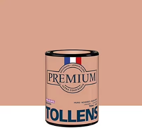 Peinture Tollens premium murs, boiseries et radiateurs beige sahara velours 750ml