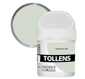 Testeur peinture murs et boiseries Tollens touche de vert satin 50ml
