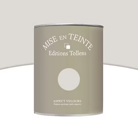 Peinture murs et boiseries Tollens Mise en teinte aube mat velours 1L