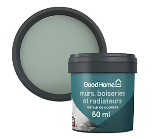 Testeur peinture intérieure couleur GoodHome mat carlow vert 50ml