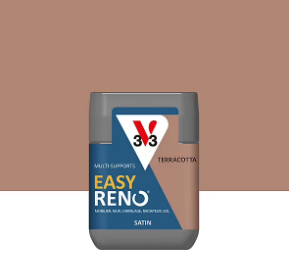 Testeur peinture de rénovation multi-supports V33 Easy Reno terracotta satin 75ml