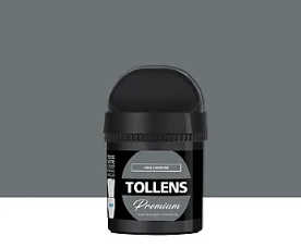 Testeur peinture Tollens premium murs, boiseries et radiateurs gris carbone mat 50ml
