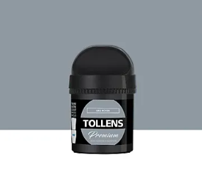 Testeur peinture Tollens premium murs, boiseries et radiateurs gris moyen mat 50ml