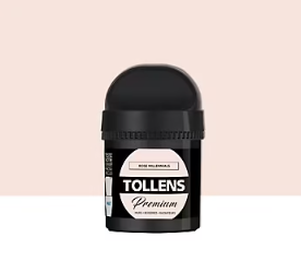 Testeur peinture Tollens premium murs, boiseries et radiateurs rose millennials mat 50ml