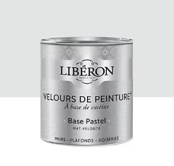 Peinture multisupport murs, plafonds et boiseries Velours de peinture blanc camélia Libéron 0,5L