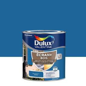 Peinture extérieure Ecran+ bois Dulux Valentine satin bleu breton 500 ml