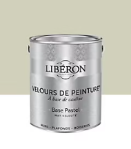 Peinture multisupport murs, plafonds et boiseries Velours de peinture blanc ecru brut Libéron 2,5L