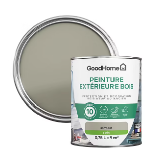 Peinture extérieure bois GoodHome Salvador marron satin 0.75L