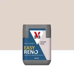 Testeur peinture de rénovation multi-supports V33 Easy Reno rose granit satin 75ml
