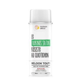 Peinture aérosol Relook tout Maison Déco vernis mat incolore transparent 400ml