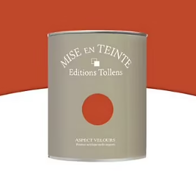 Peinture murs et boiseries Tollens Mise en teinte caramel brûle mat velours 1L