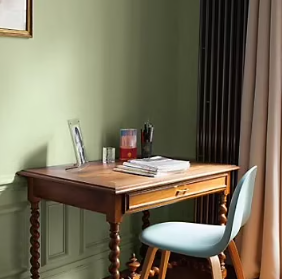 Peinture murs et boiseries Tollens Mise en teinte vert veronese mat velours 3L