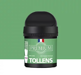 Peinture Tollens premium murs, boiseries et radiateurs vert d'été velours 50ml