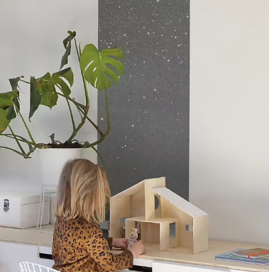 Peinture pailletée murs, plafonds et boiseries Moonlight Maison Déco constellation 2L