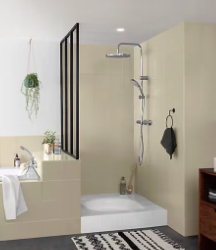 Testeur peinture de rénovation faïence et meuble de salle de bain V33 beige moelleux satin 75ml