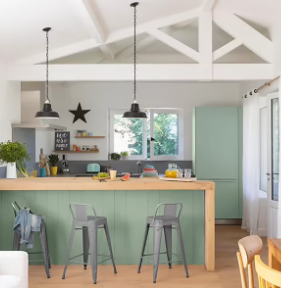 Peinture de rénovation multi-supports V33 Easy Reno vert d'eau satin 2L