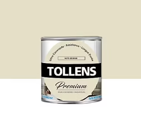 Peinture Tollens premium murs, boiseries et radiateurs note de beige mat 0,75L