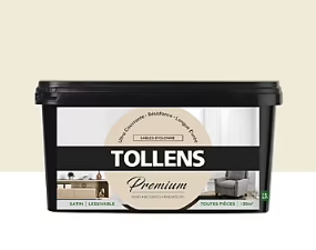 Peinture Tollens premium murs, boiseries et radiateurs sables d'olonne satin 2,5L