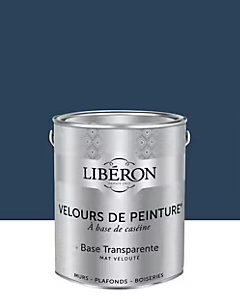 Peinture multisupport murs, plafonds et boiseries Velours de peinture bleu vintimille Libéron 2,5L