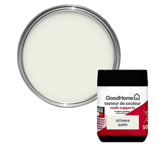 Peinture de rénovation GoodHome multi-supports satin crème Ottawa 70ml