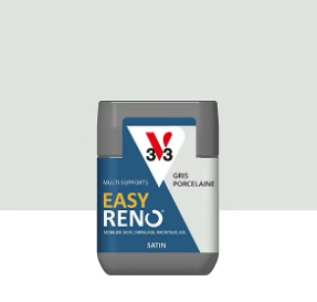 Testeur peinture de rénovation multi-supports V33 Easy Reno gris procelaine satin 75ml