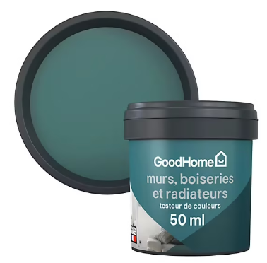Testeur peinture intérieure couleur GoodHome satin milltown vert 50ml