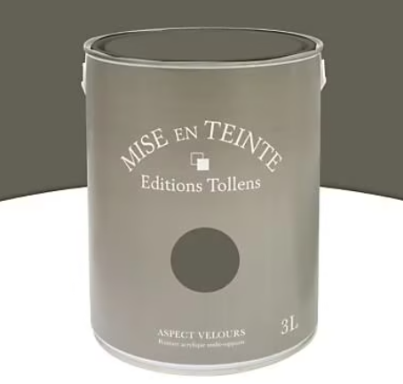 Peinture murs et boiseries Tollens Mise en teinte crepuscule mat velours 3L