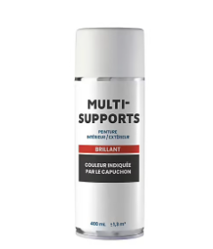 Peinture aérosol multi-supports brillant blanc 400ml