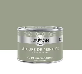 Testeur peinture murs, plafonds et boiseries Velours peinture vert Luxembourg Libéron 125 ml