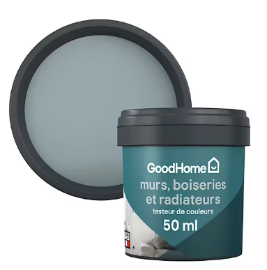 Testeur peinture intérieure couleur GoodHome satin minneapolis gris 50ml