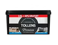 Peinture Tollens premium murs, boiseries et radiateurs papier de soie mat 2,5L +20% gratuit