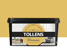 Peinture Tollens premium murs, boiseries et radiateurs argan satin 2,5L