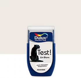 Testeur de peinture Crème De Couleur Dulux Valentine Lin Blanc 30 ml