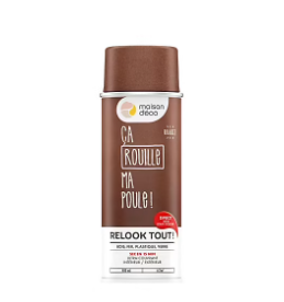 Peinture aérosol Relook tout Maison Déco quartz rouille bronze 400ml