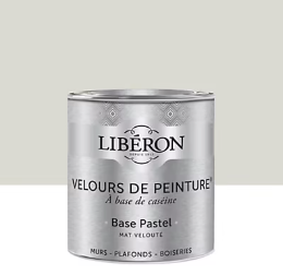 Peinture multisupport murs, plafonds et boiseries Velours de peinture beige monnaie du pape Libéron 0,5L