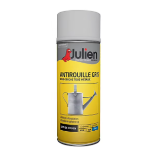 Peinture aérosol antirouille Julien mat gris 400ml