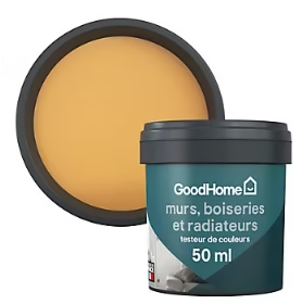 Testeur peinture intérieure couleur GoodHome satin cádiz orange 50ml