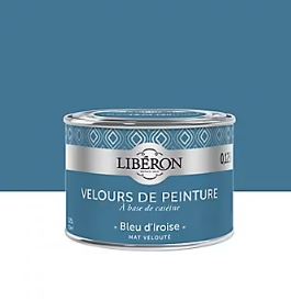 Testeur peinture murs, plafonds et boiseries Velours peinture bleu d'iroise Libéron 125 ml