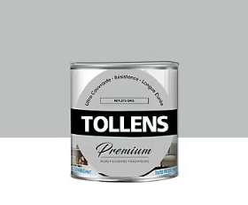 Peinture Tollens premium murs, boiseries et radiateurs reflets gris mat 0,75L