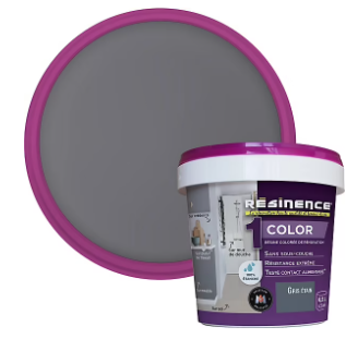 Résine multisupports Résinence Color gris étain satin 500ml