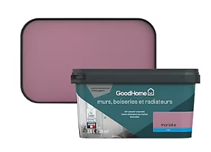 Peinture intérieure couleur murs, boiseries et radiateurs GoodHome mat morioka violet 2.5L