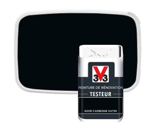 Testeur peinture de rénovation V33 noir carbone satin 50ml