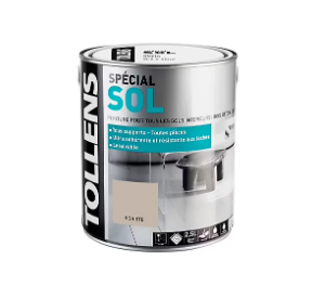 Peinture sol intérieur Tollens coloris schiste 2,5 L