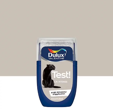 Testeur de peinture Crème De Couleur Dulux Valentine Lin intense 30 ml