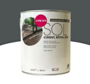 Peinture sol intérieur/extérieur Colours macadam satin 2,5L