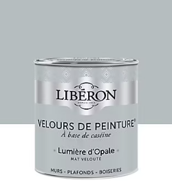 Peinture murs, plafonds et boiseries Velours de peinture gris lumiere d'opale Libéron 0,5L